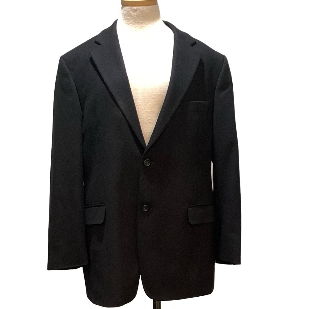Pavone sz 44R  pure cashmere black sport coat/blazer/jacket
